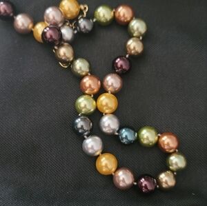 Set/Kenneth Jay Lane Glass Simulated Pearl Necklace